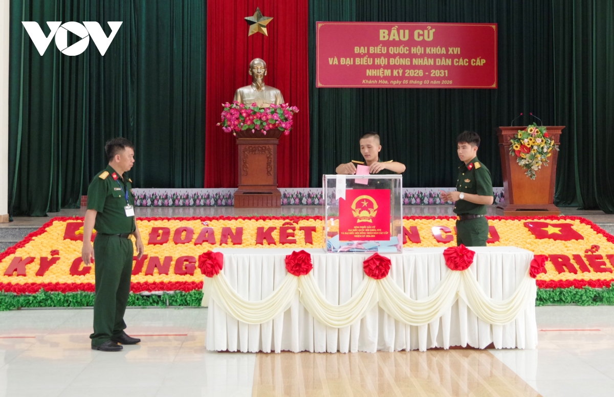 Khánh Hòa hoàn thành bầu cử sớm tại Lữ đoàn Đặc công nước 5